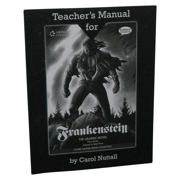 Frankenstein Roman Graphique Classique Bande Dessinée Manuel de l'Enseignant Heinle Livre de Poche