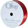 thumbnail image 4 of Offray Ribbon, Red 7/8 inch Single Face Satin Polyester Ribbon, 18 feet, 4 of 8
