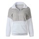 thumbnail image 4 of Pntutb señoras moda felpa cuello en V cremallera manga larga colorblock suéter térmico chaqueta liquidación Pntutb Pntutb-4897, 4 of 6