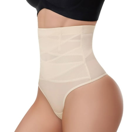 LNWUY Shapewear Tummy Control Underwear for Women Seamless Shaping High Waisted Panties Slimming Soft Breathable Panty Yellow L