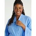 thumbnail image 4 of Joyspun Women’s Waffle Kimono Robe, Sizes S to 3X, 4 of 6