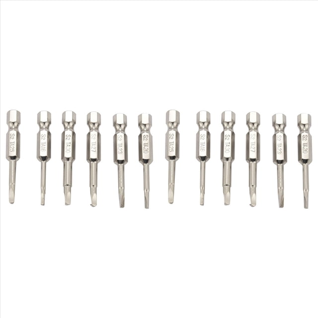 12 Unids S2 Acero Triangular Bits de Tornillo Destornillador Magnético Broca Antideslizante Triángulo Tornillo Cabeza 1.8 / 2 / 2.3 / 2.5 / 2.7 / 3 mm