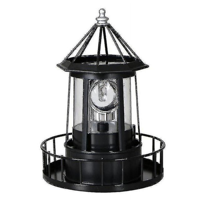 Faro LED LANNMXG con energía solar luces de patio giratorias 360 grados B
