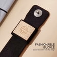 thumbnail image 6 of Recoppa Fabric Cloth Bands Compatible with Apple Watch 44mm 42mm 40mm 38mm, Canvas Strap with Soft Genuine Leather Lining and Snap Button for Apple iwatch Series 7/6/5/4/3/2/1 SE, Black, 6 of 7