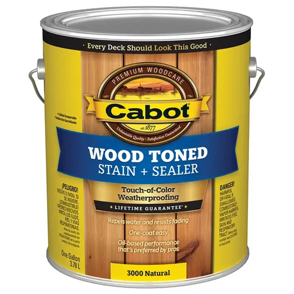 1 gal Cabot 3000 Natural Wood Toned Deck & Siding Stain