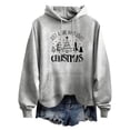 thumbnail image 4 of Baqcunre Sweaters For Women Women's Just A Girl Who Loves Letter Print With Drawstring Hooded Pocket Sweater Women Sweatshirt Fall Outfits Women Trendy Grey XL, 4 of 4