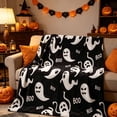 thumbnail image 3 of Halloween Printed Flannel Throw Blanket,Soft Warm Fleece Blanket for Sofa Couch Bed Bedroom Office,All Season Cozy Halloween Home Decorative Blanket, 3 of 9