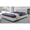 thumbnail image 2 of Vivaldi Faux Leather Upholstered Full Platform Bed in White, 2 of 4