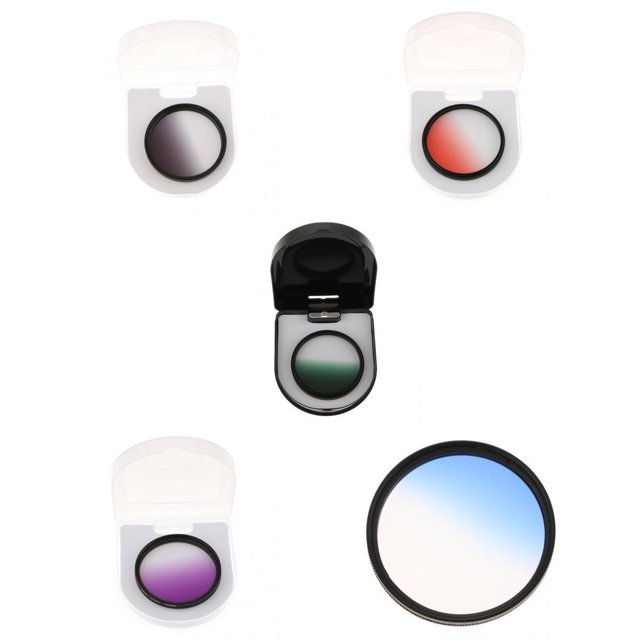 62mm Filtros de Color Graduado Adecuado para , , para , Olympus, Pentax, , Tamron y Otras Cámaras Digitales Sunnimix Filtro de color gradual
