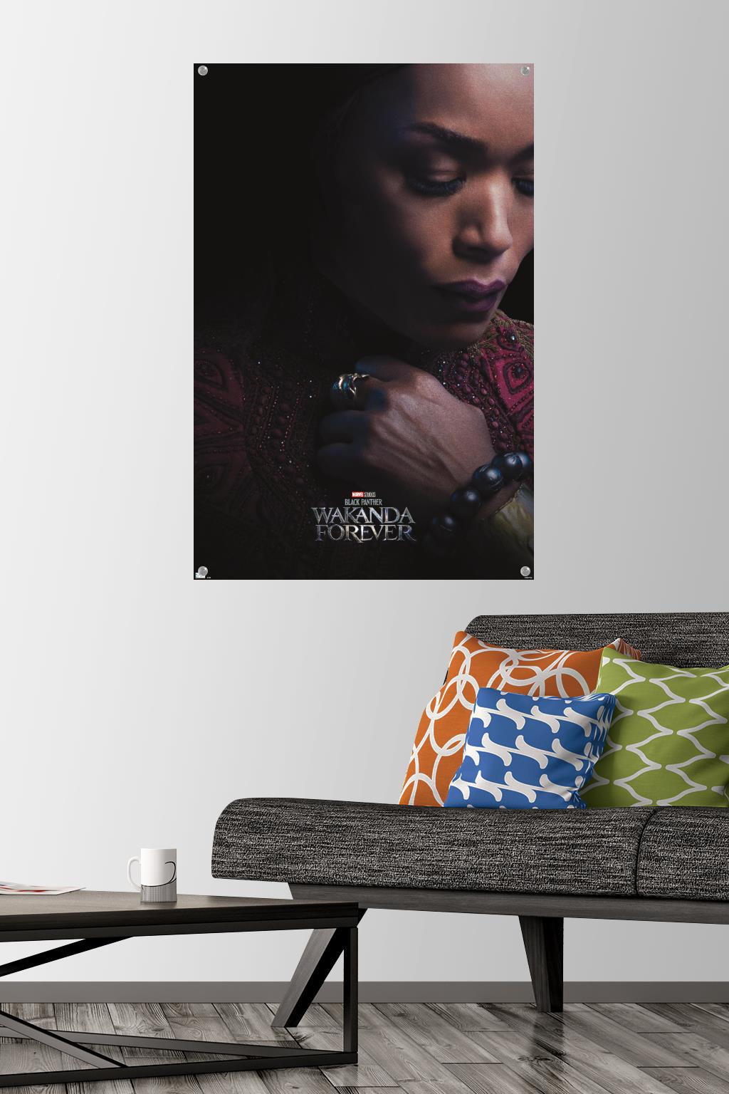 Marvel Black Panther: Wakanda Forever - Ramonda One Sheet Wall Poster with Pushpins, 22.375" x 34"