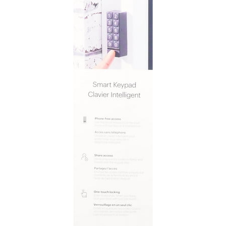 August - Wi-Fi Smart Lock with Smart Keypad - Silver