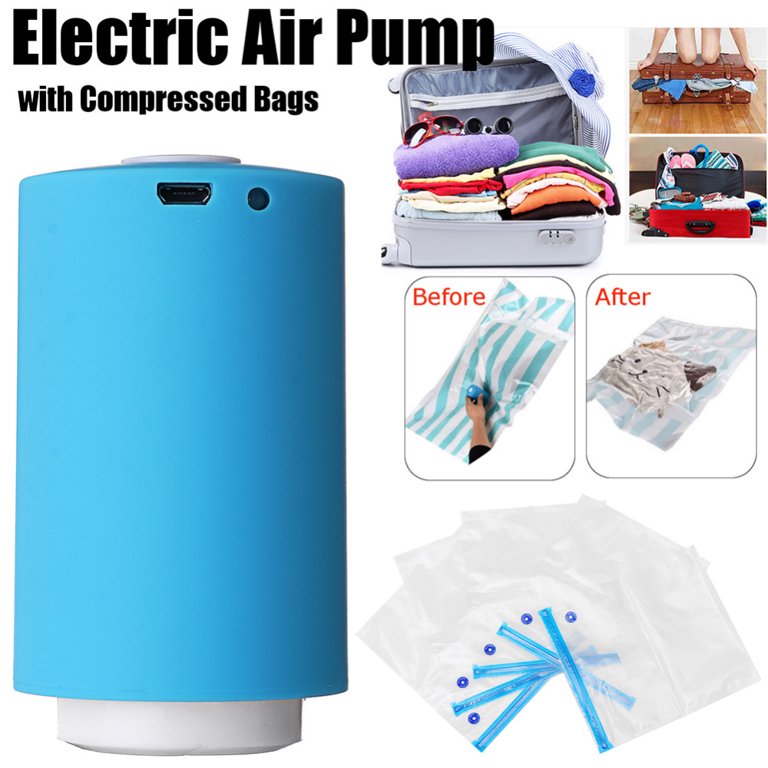 Mini Handheld Vacuum Sealer Compressed Bag Electric Air Pump USB