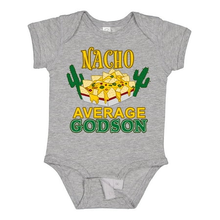 

Inktastic Nacho Average Godson with Nachos and Cacti Gift Baby Boy or Baby Girl Bodysuit