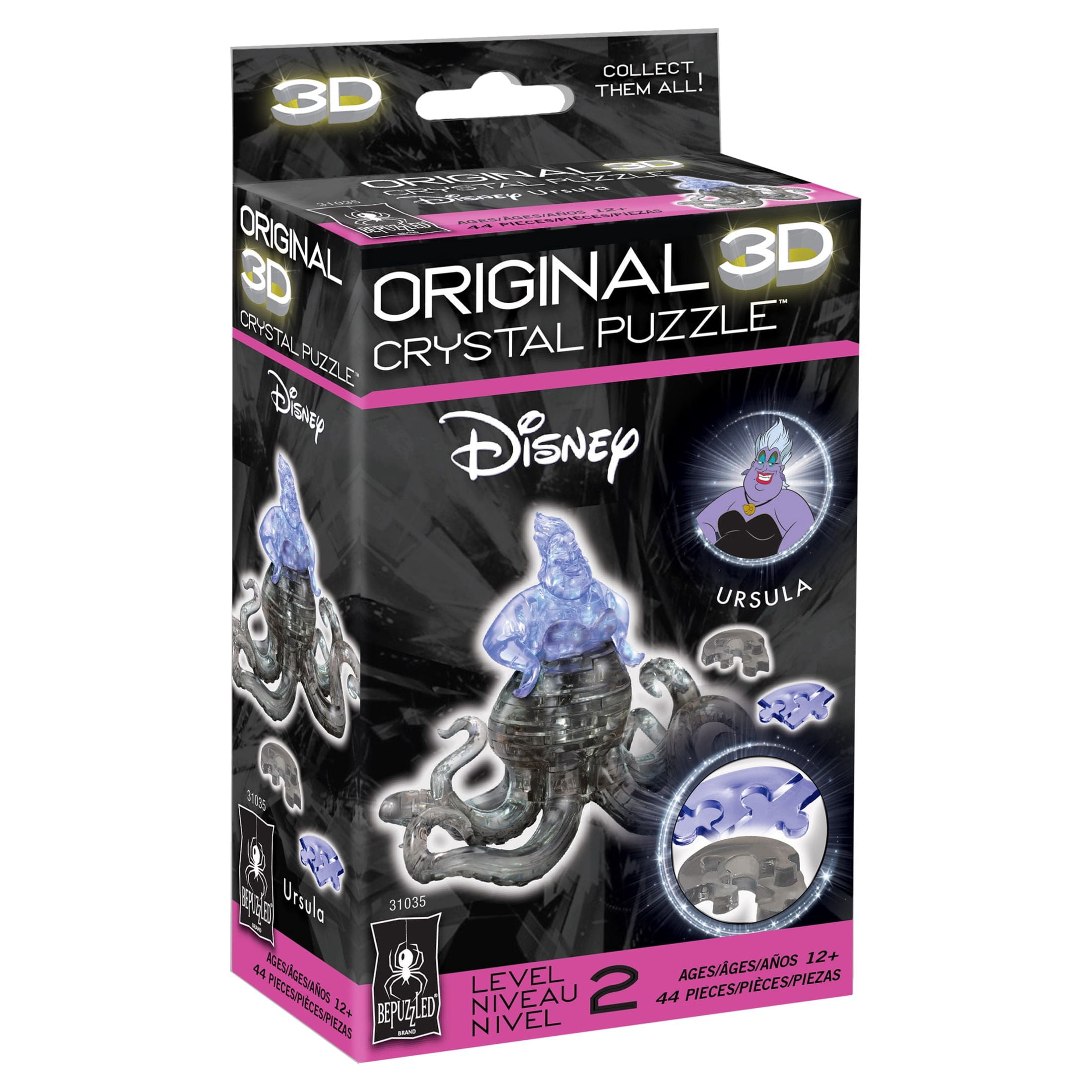Disney Ursula Original 3D Crystal Puzzle from BePuzzled, Ages 12 and Up