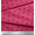 thumbnail image 2 of Soimoi Pink Heavy Canvas Fabric Artistic Floral Print Fabric by the Yard 58 Inch Wide, 2 of 3