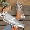 thumbnail image 3 of Women's Round Toe Ballet Flats Mary Jane Sneakers Comfortable Dressy, 3 of 9