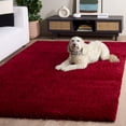 thumbnail image 5 of SAFAVIEH California Plush Solid Shag Area Rug, Red, 11' x 15' - X-Large - Modern Design, Red, Non-Shedding & Easy Cleaning, Ultra Plush Thick Pile, Ideal for Living Room, Bedroom, 5 of 15