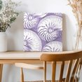 thumbnail image 2 of Framed Canvas Wall Art for Living Room Lavender Shell Wall Decor, Coastal Conch Ocean Marine Life Aesthetic Paintings for Bedroom Office Kitchen, Ready to Hang Artwork Wall Pictures 16x16 Inch, 2 of 9