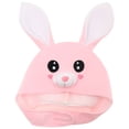 thumbnail image 1 of KAKOWELY Sombrero de conejito de peluche con orejas, accesorio completo para fotos, divertido disfraz de Pascua, 1 of 5