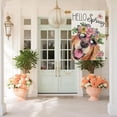 thumbnail image 5 of Hello Spring House Flags for Outdoor Decoration, Dog with Flowers Hat Large Yard Flag, Seasonal Decorative Celebration Decor for Summer Farmhouse Holiday Outside 28x40 Inch Vertical Double, 5 of 10