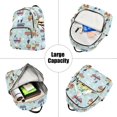 thumbnail image 5 of FORMRS Mini Backpack Purse for Women Travel Daypack Casual Shoulder Bag, Colorful Trains, 5 of 7