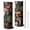 Colorful Mushroom Leaf, variant on 20oz Colorful Mushroom Leaf Black Pattern Skinny Tumblers Stainless Steel Tumbler with Lid and Straw,Vacuum Insulated Double Wall Travel Tumbler Cups with Cleaning Brush for Coffee,Tea