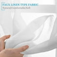 thumbnail image 4 of Anjee Sheer Curtains 63 inches Long Panels Set of 2 Faux Linen Texture Rod Pocket Semi Sheer Gauze Voile Drapes for Bedroom, 52" × 63", 4 of 9