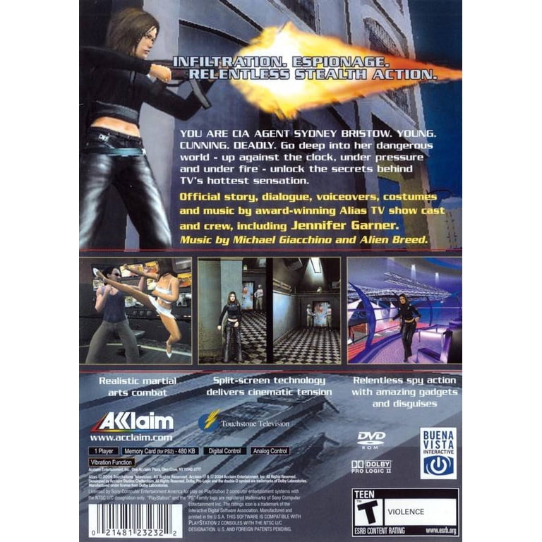 Jeu Vidéo ALIAS Pour PlayStation 2 (PS2) - Version Française - Bon état - Jeu D'action-aventure