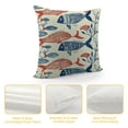 thumbnail image 4 of Nawypu  Fish Pillows Decorative Throw Pillow Cover Fish in The Ocean Pillow Case 18x18 Inch Square Cushion Cover for Sofa Bed Blue Red, 4 of 5