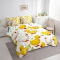 thumbnail image 3 of Castle Fairy Yellow Duck Twin Bedding Sets 7-Piece for Boys Girls,Rustic Farmhouse Animal Bedding Comforter Set Microfiber,Cartoon Cute Breathable Sheet Sets,Breathable Home Decor,Reversible, 3 of 8