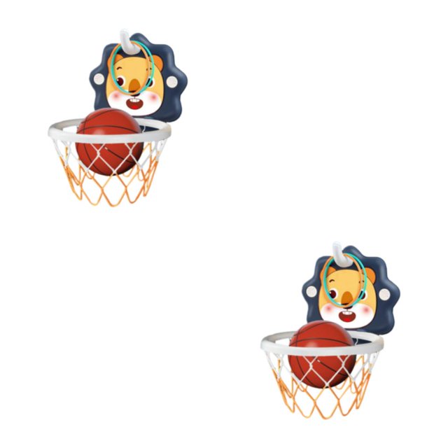Vogacara Juego de baloncesto para niños, soporte de cesta ajustable deportivo, estante de baloncesto colgante para tiro de niños pequeños. Type4 NO4