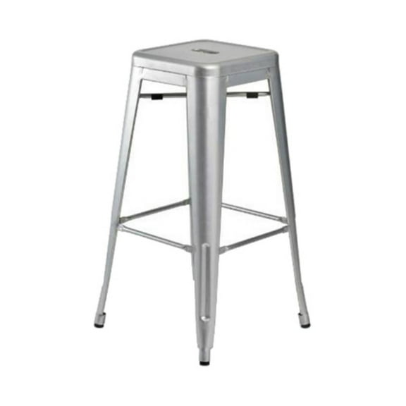 Aeon Furniture Galaxy-2 Backless Bar Stool - 30 in. - Galvanized Steel - Set of 2