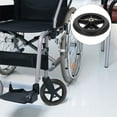 thumbnail image 4 of 4 Pcs Roues de Remplacement pour Fauteuils Roulants Marcheurs Pneus en Caoutchouc Antidérapants 7 Pouces Roulettes Accessoires Universels pour Fauteuils Roulants, 4 of 8