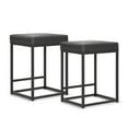 thumbnail image 2 of Sophia & William 24" Bar Stool Counter Height Bar Stools with Footrest, Set of 2, Black, 2 of 6