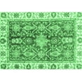thumbnail image 1 of Ahgly Company Indoor Rectangle Oriental Emerald Green Traditional Area Rugs, 7' x 10', 1 of 4