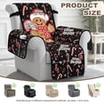 thumbnail image 4 of Yuyamidu Christmas Recliner Chair Cover with Pockets Gingerbread Man Stretch Reclining Cover for Pets Washable Recliner Protector for Living Room Bedroom, Home Decor, 4 of 7