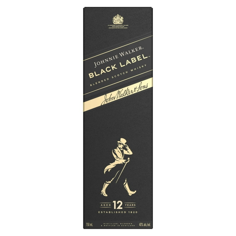 Johnnie Walker Black Label Blended Scotch Whisky, 750 mL, 40 Johnnie Walker Black Label Blended Scotch Whisky, 750 mL, 40