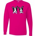 thumbnail image 3 of Inktastic Boston Terriers (dark Apparel) Long Sleeve T-Shirt, 3 of 5