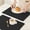 Noir, variante sur Tapis de Salle à Manger Occidental en Cuir Uni, Tapis de Table Résistant à l'Huile, Tapis de Salle à Manger pour Hôtel et Maison, Tapis Antidérapant pour Bol, Tapis Isolant