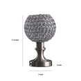 thumbnail image 5 of Acrylic Bead Globe Table lamp with Metal Base, Silver- Saltoro Sherpi, 5 of 5