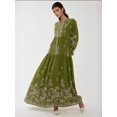 thumbnail image 5 of Printed Long Sleeve Viscose Maxi Dress, 5 of 7