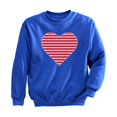 thumbnail image 1 of Tstars Boys Unisex Valentine's Day Shirts for Kids Love Red Striped Heart Love Valentine's Day Outfit Gift Idea for Boy Toddler Kids Express Love Sweatshirt, 1 of 6