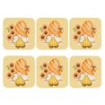 thumbnail image 2 of Balery 6 Pcs Sunflower Gnomes 2leather Coasters Set, Drink Table Cup Coasters For Living Room Kitchen Coffee Decor, 2 of 9