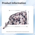 thumbnail image 5 of Salouo Lilies Flowers Print Adjustable Working Caps,1 Pcs Working Hats Elastic Scrub Hats Elastic Tie Back Hats Unisex Nurse Scrub Cap Nurse Hats ,One Size, 5 of 7