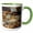 Green/White, variant on 3drose, Brooklyn Mine Road, Virginia Dale Mining District, Mojave Desert, Ca, 11oz Two-tone Black Mug