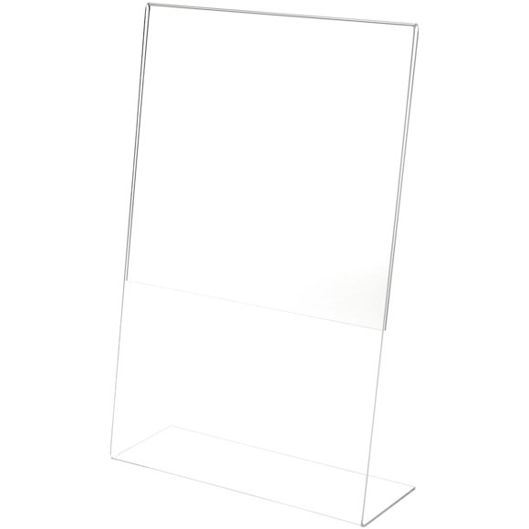 Plymor Support d'Affichage/littérature en Acrylique Transparent (Angle), 11 Pouces L x 17 Pouces H (3 Pack)