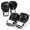 Black/Blue-Large, variant on Black/Blue Medium 10 oz Leather Boxing Gloves for MMA Muay Thai Martial Arts
