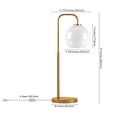 thumbnail image 4 of Evelyn&Zoe Minimalist Metal Table Lamp with White Milk Glass Shade, 4 of 8