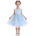 thumbnail image 7 of IBTOM CASTLE Toddler Girl Birthday Butterfly Dress Sequins Flower Girl Dress Tulle Tutu Formal Party Dress, Star Sequins Pageant Wedding Dress Blue, 7 of 7