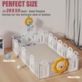 thumbnail image 5 of Baby Play Mat for Floor,1.2" Thick Memory foam Tummy Time Mat,Soft Coral Velvet Nursery Rug,Extra Large Non Slip Crawling Mat for Toddlers,Infants,Tatami Mat for Living Room(Beige,39"X59"), 5 of 10